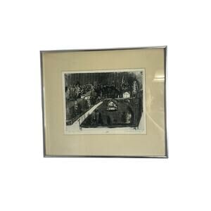 Sister Rose Marie Conway 1978 Art Signed‎ Print Conway's Corner 1/15 etching